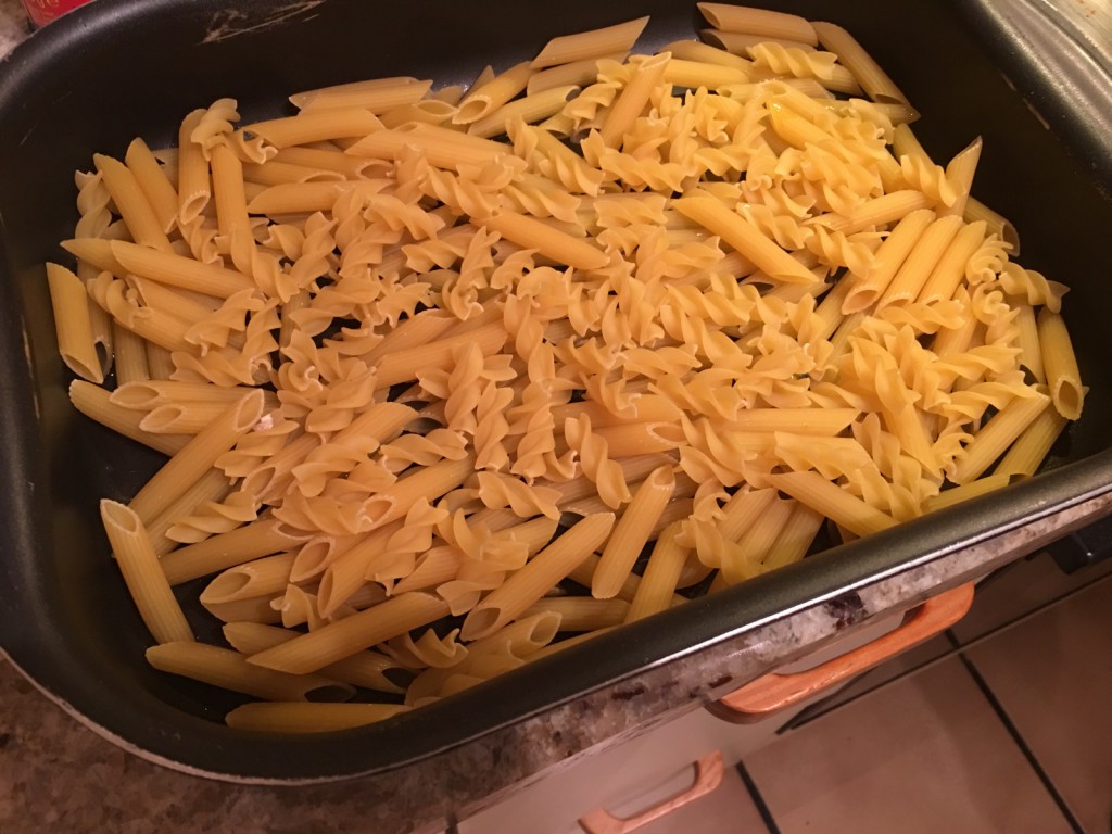 Nudel in Auflaufform - Ofen Spirelli alla mamma picante