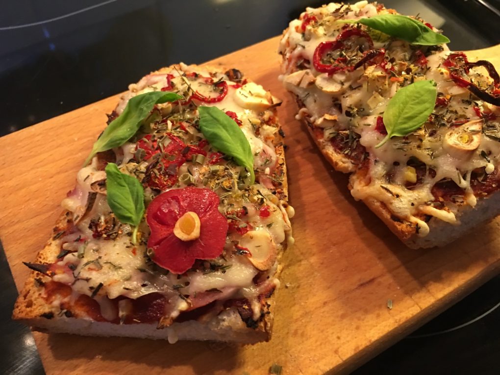 Pizza Baguette selber machen