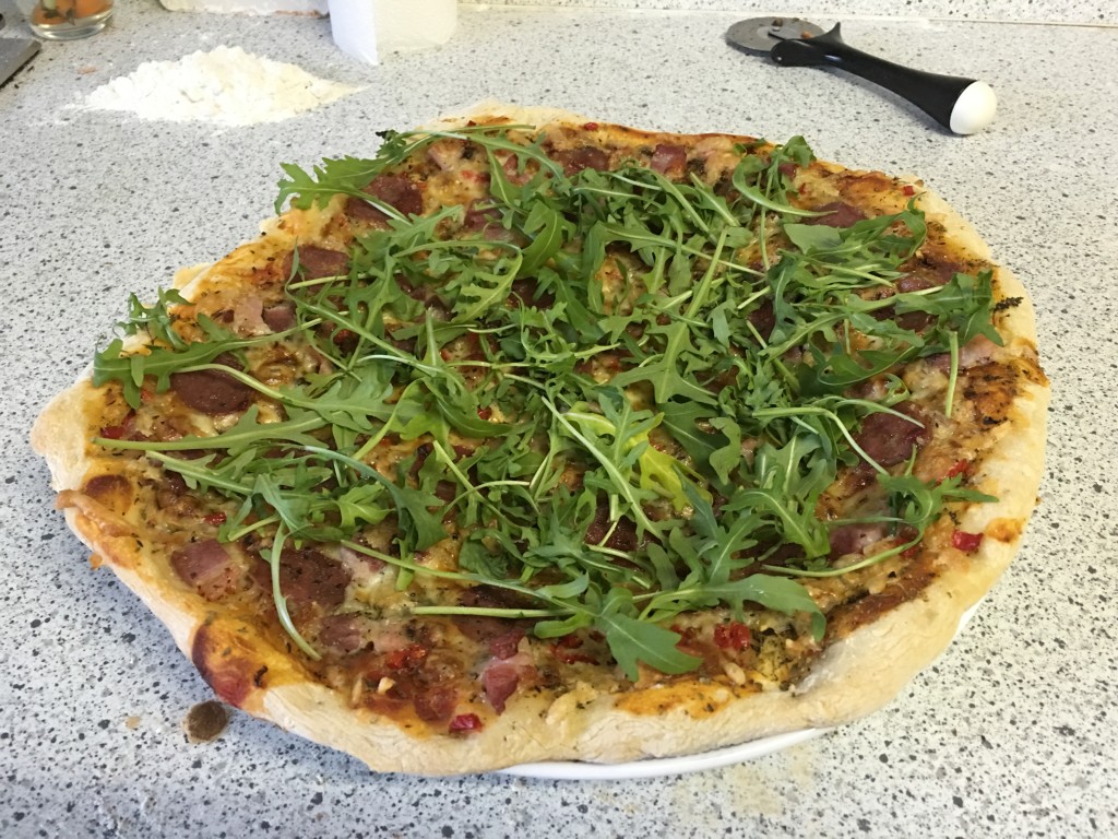 Pizza Rucola Rezept