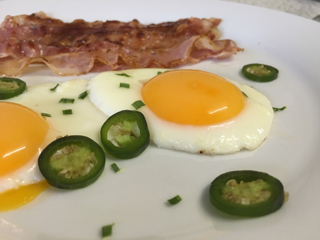 Spiegelei mit Speck