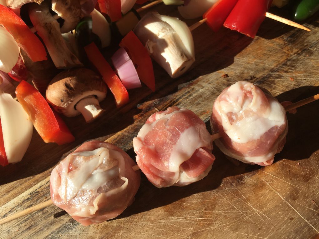 Baby Bacon Bomb Spieße