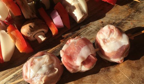 Baby Bacon Bomb Spieße