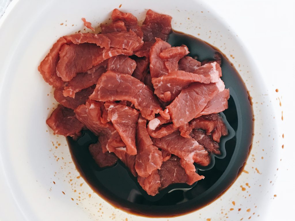 Rindfleisch marinieren