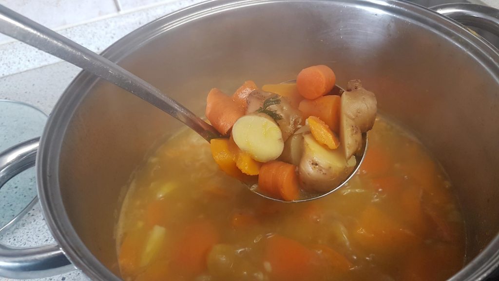 Gemüse mit Hokkaido kochen