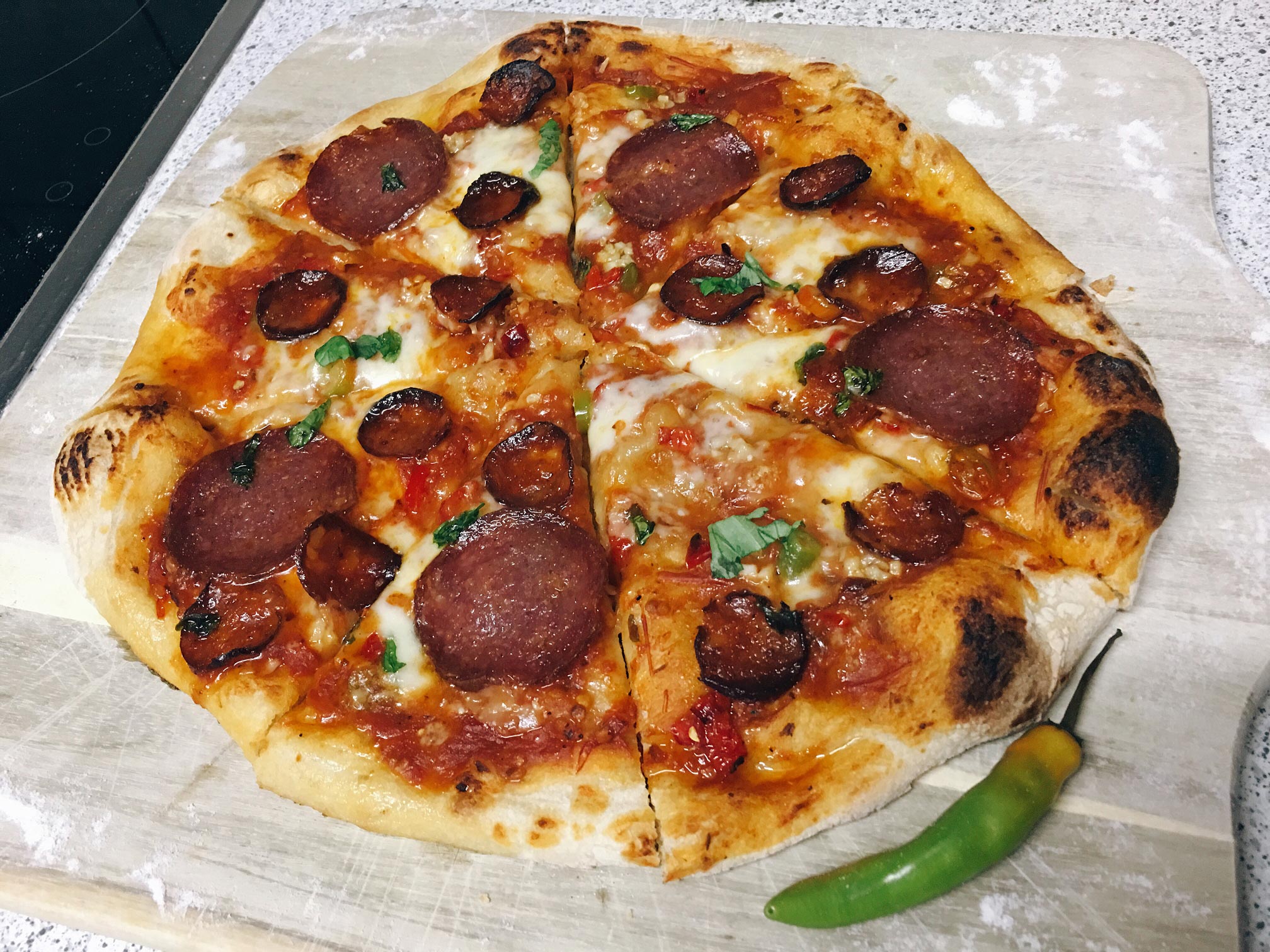 Pizza Diavola Rezept Diavolo Chilirezept.de