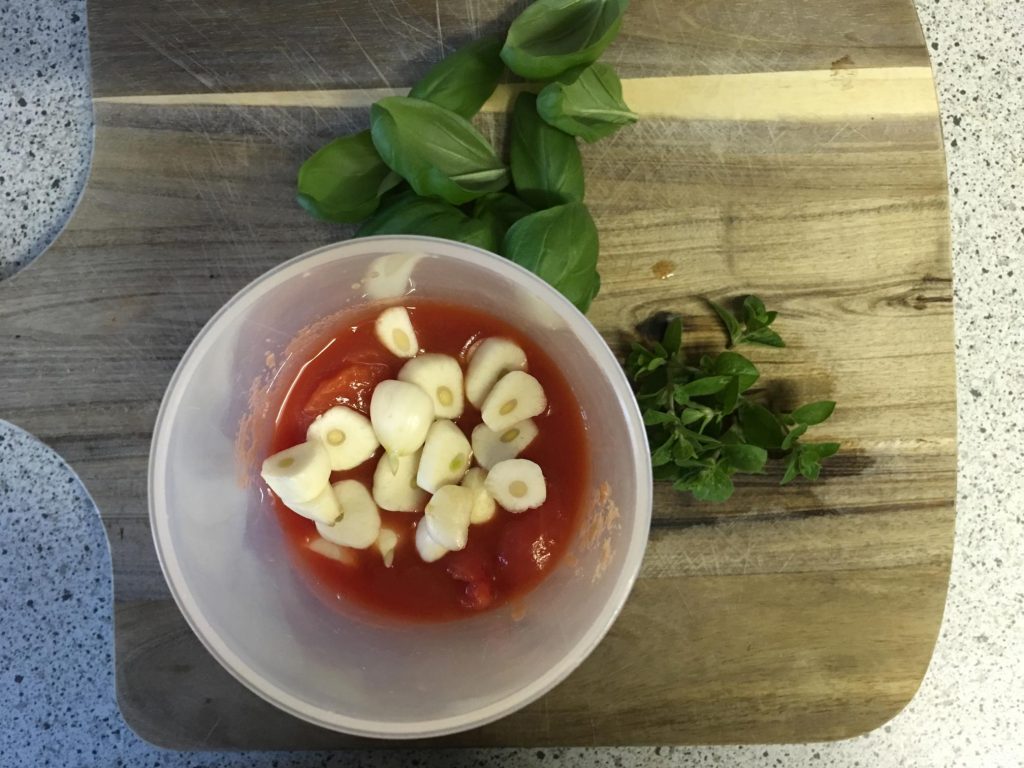 Pizzasauce mit Knoblauch