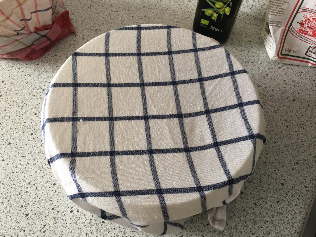 Pizzateig gehen lassen