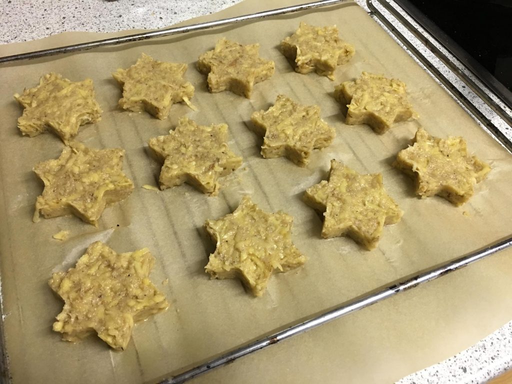 Selbstgemachte Kartoffelsterne