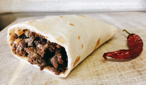 Wrap mit Hackfleisch