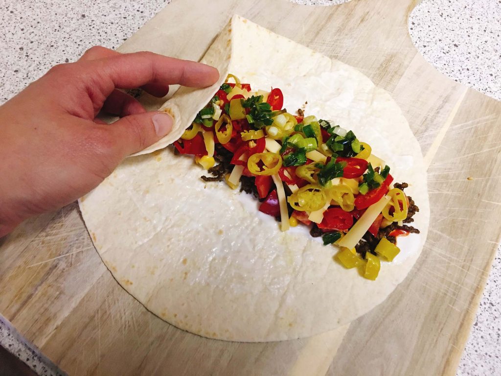Wrap richtig falten