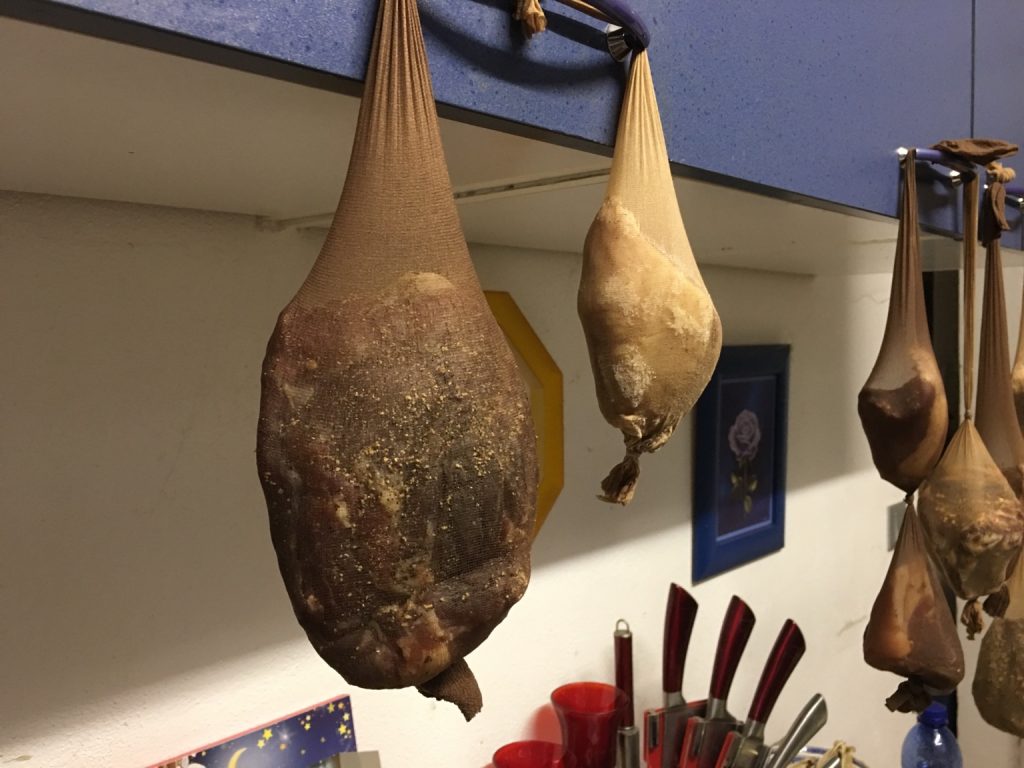 Schinken in der Küche