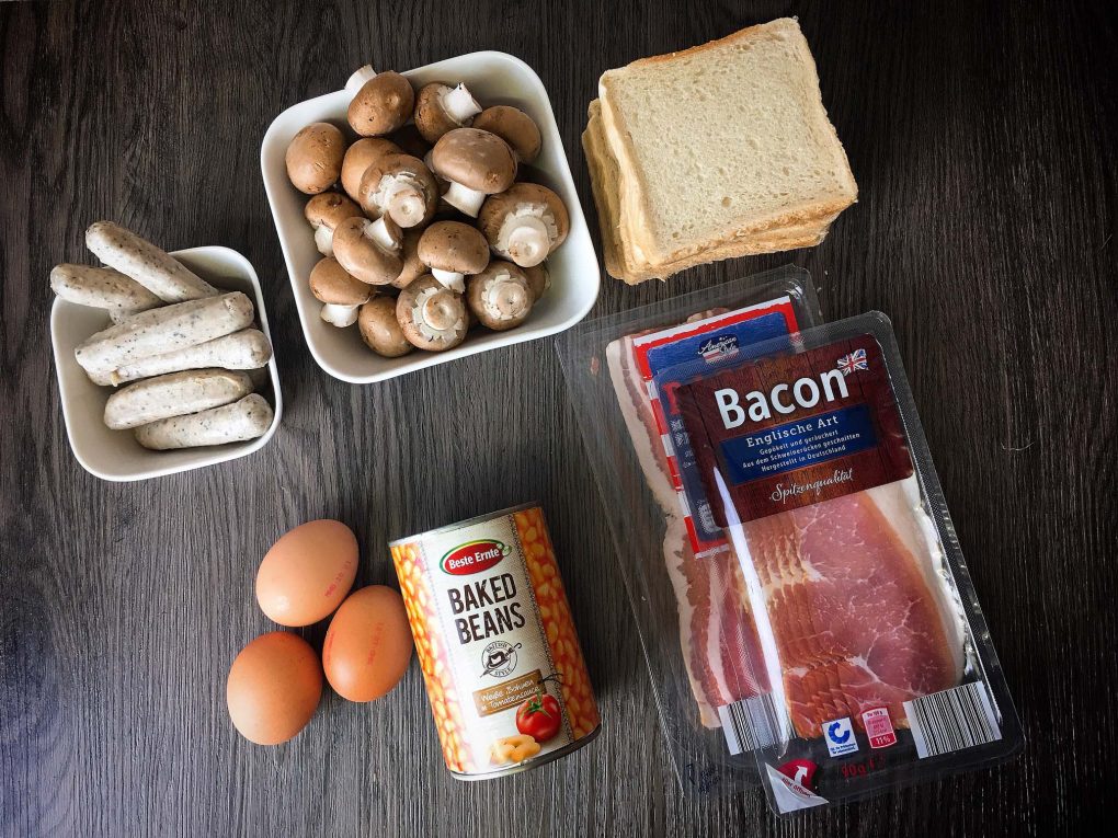 Englisches Frühstück Zutaten