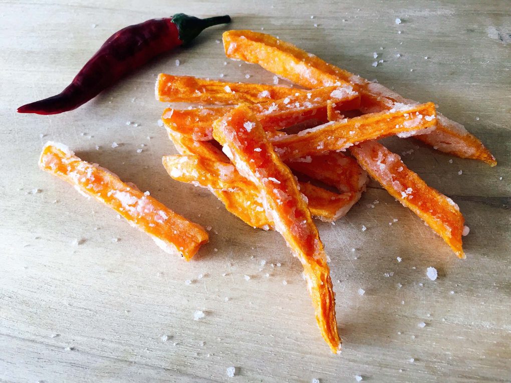 Pommes aus Süßkartoffel