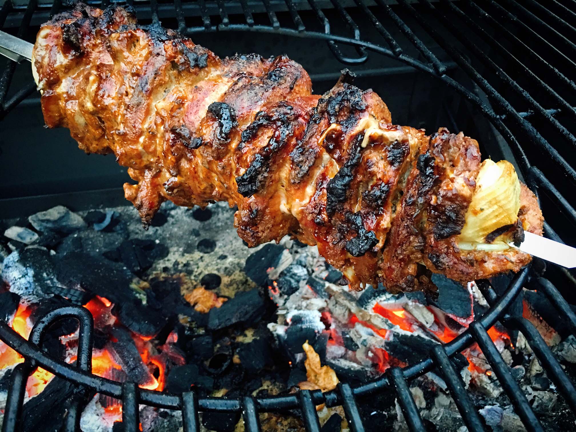 Gyros vom Grill Rezept | Gyrosspieß selber machen