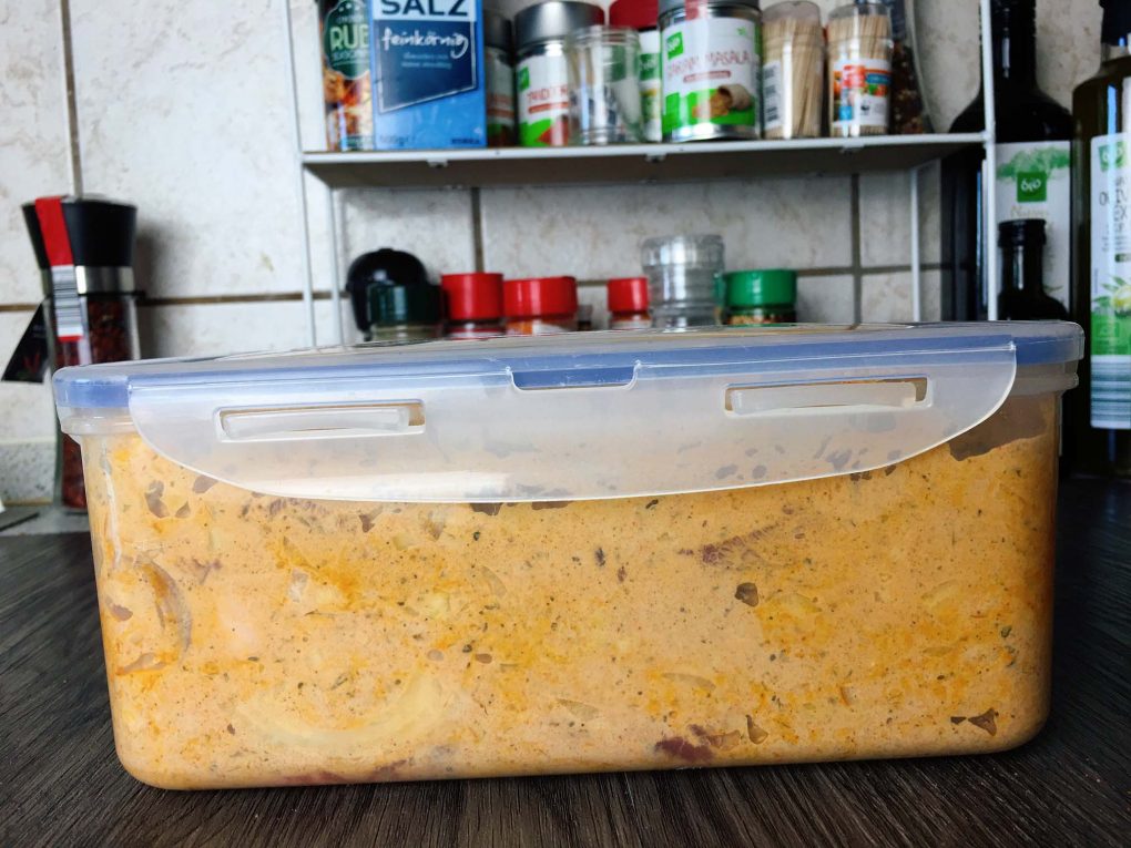 Gyrosfleisch in Joghurtmarinade