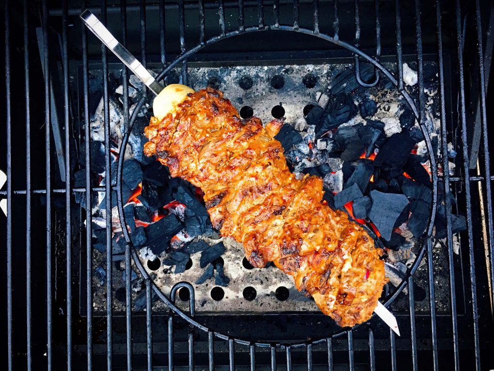 Gyrosspieß vom Grill