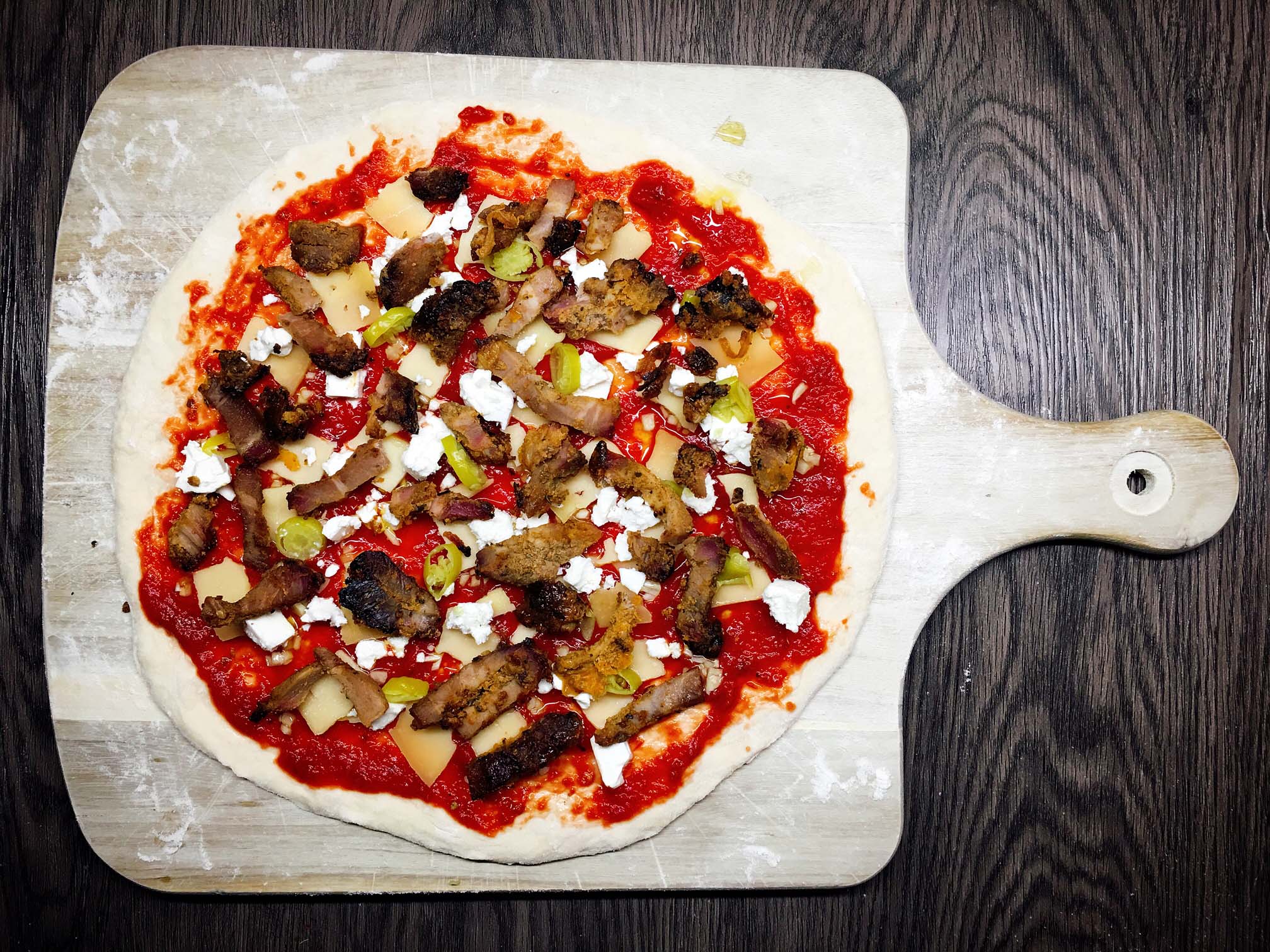 Gyros Pizza Rezept Griechische Pizza mit Gyrosfleisch