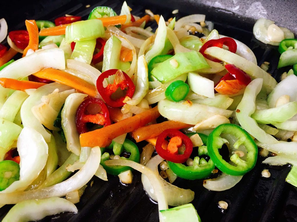 Pak Choi Gemüse Pfanne | Rezept für Asiatische Gemüsepfanne