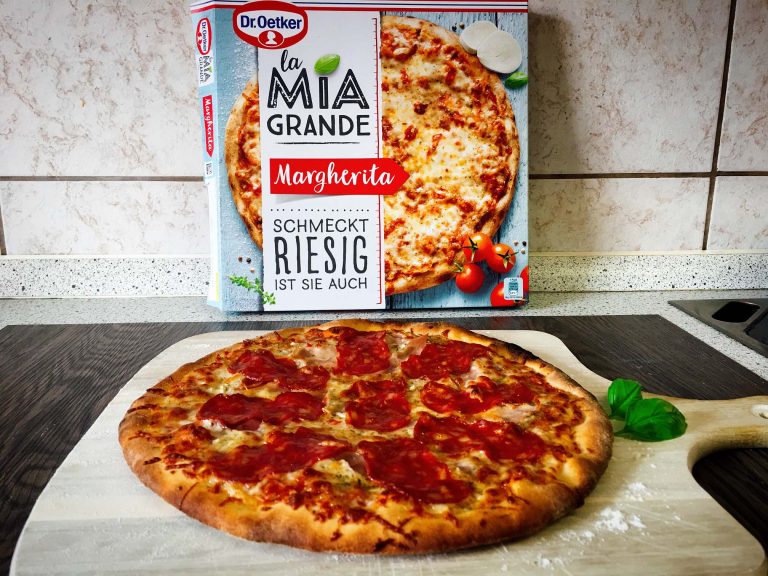 La Mia Grande Margherita Pizza Produkttest Dr. Oetker Tiefkühlpizza