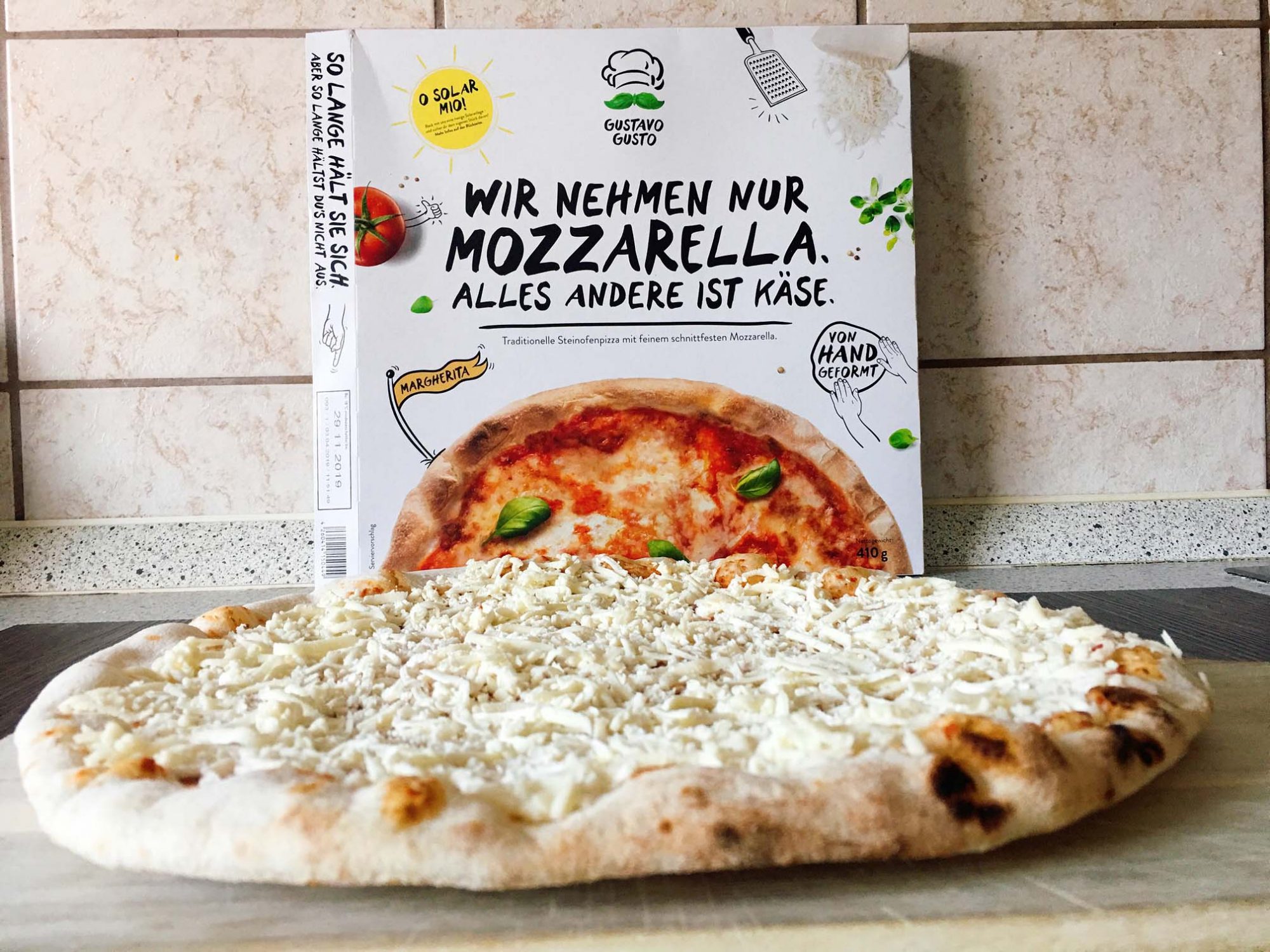 Gustavo Gusto Pizza Margherita Produkttest | Chilirezept.de