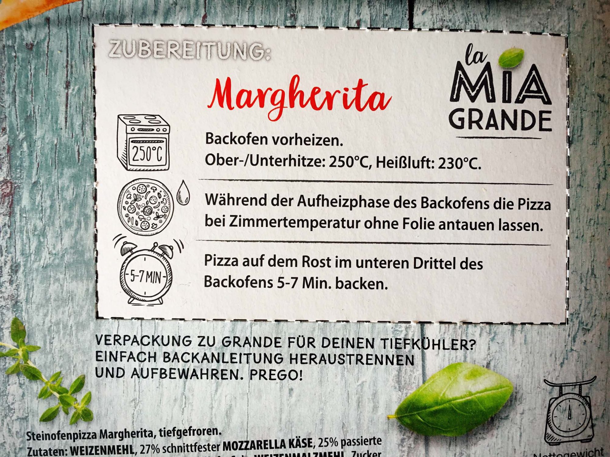 Dr Oetker Pizza Wie Viel Grad La Mia Grande Margherita | Pizza Produkttest | Dr. Oetker Tiefkühlpizza