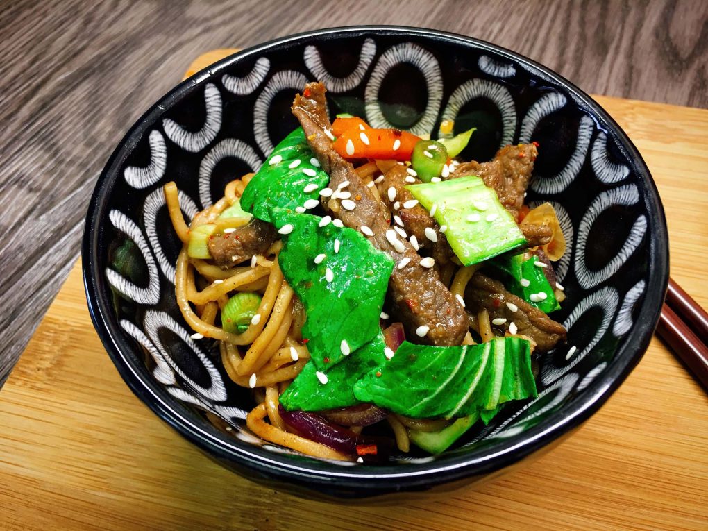 Pak Choi Gemüse Pfanne