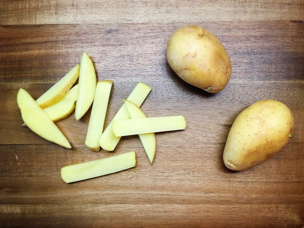 Pommes schneiden