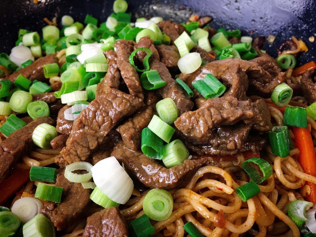 Rindfleisch Wok Pfanne
