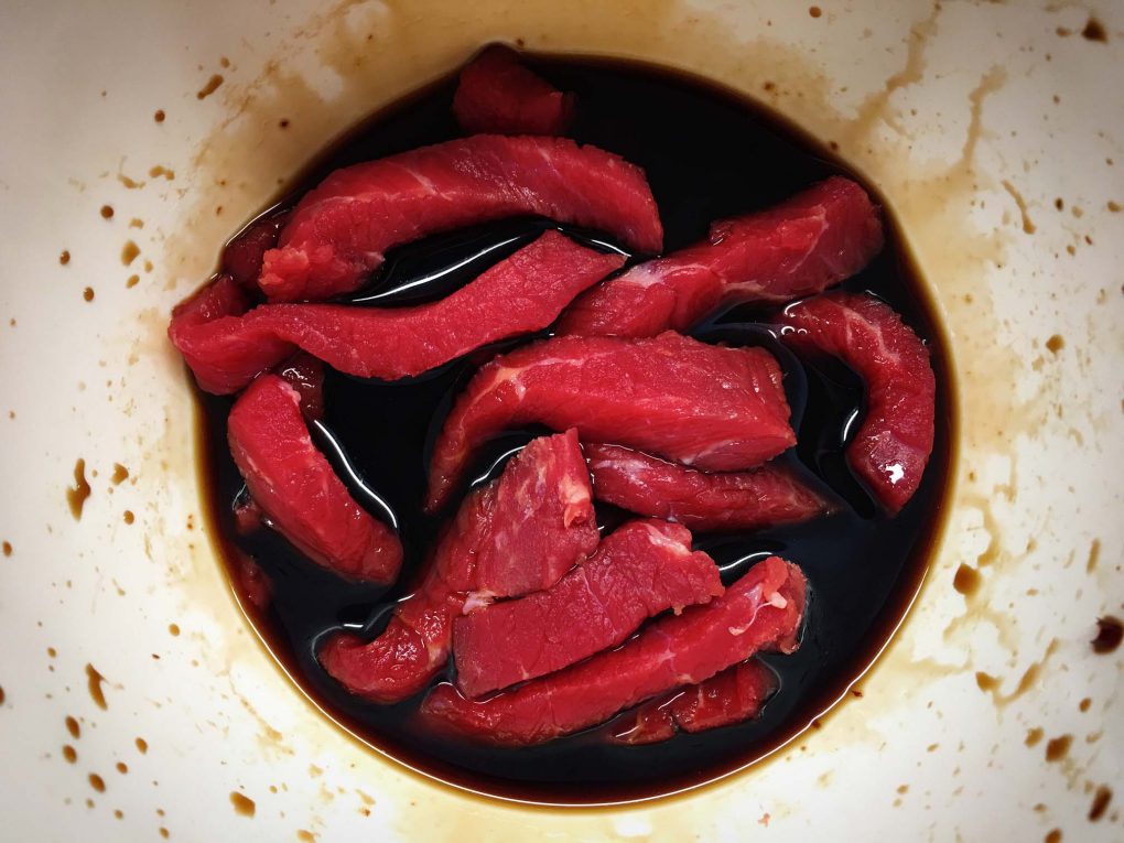 Rindfleisch marinieren