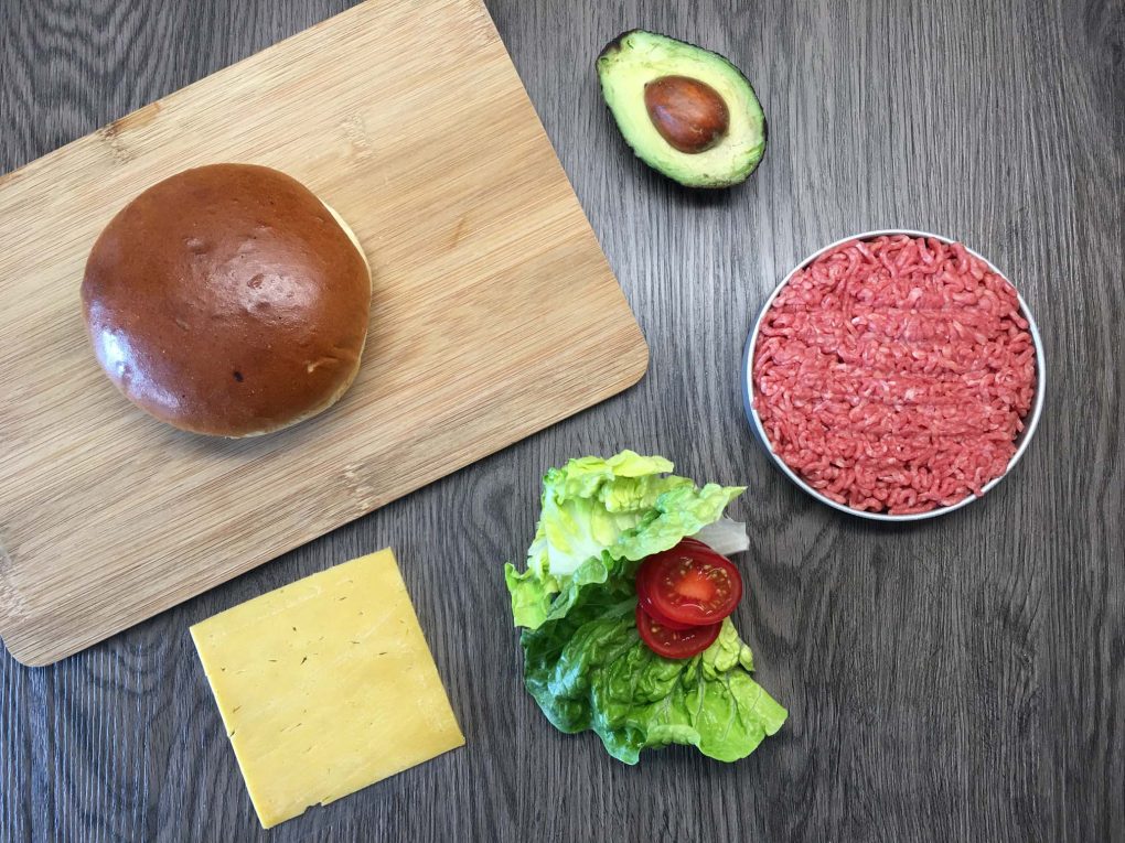 Avocado Burger Zutaten
