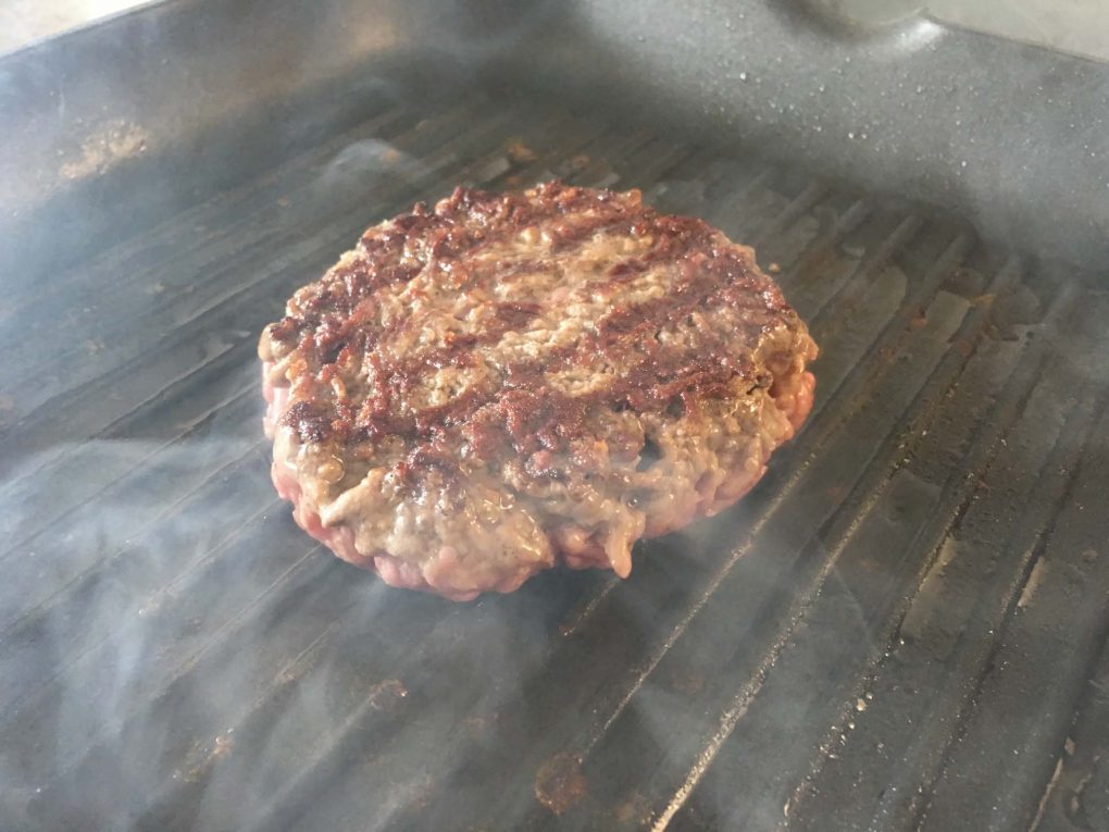 Burger anbraten