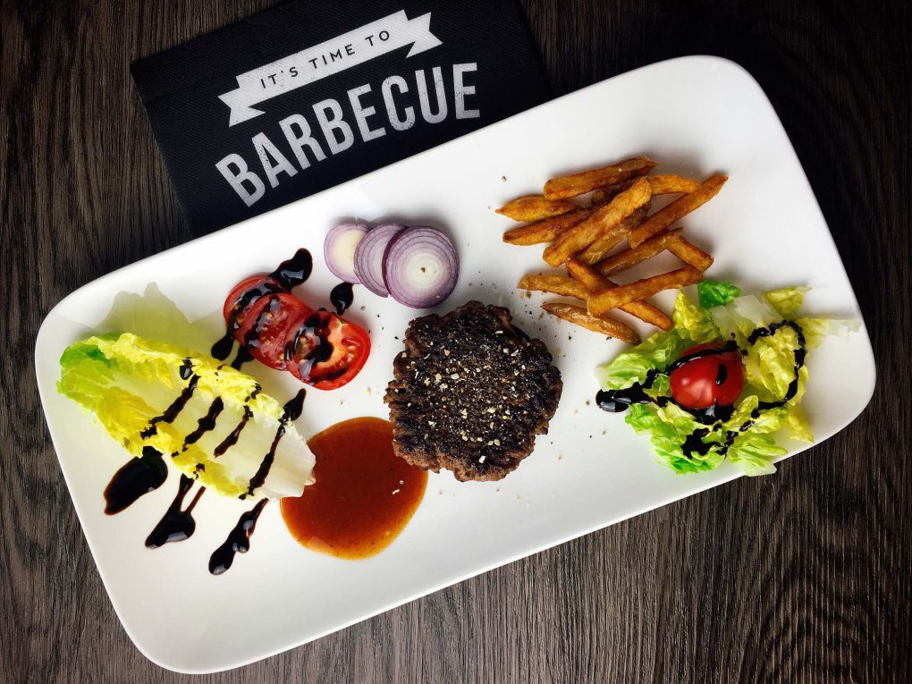 Dekonstruierter Burger