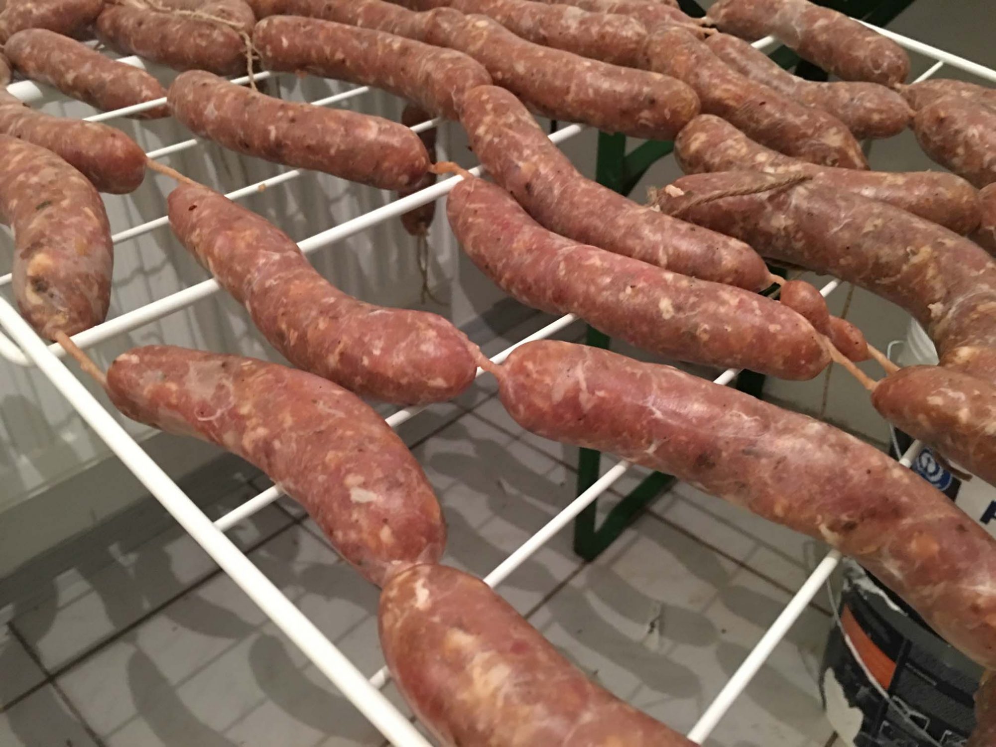 Geräucherte Knacker mit Buchenholzrauch Aroma