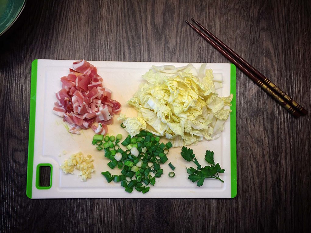 Chinakohl mit Speck Zutaten