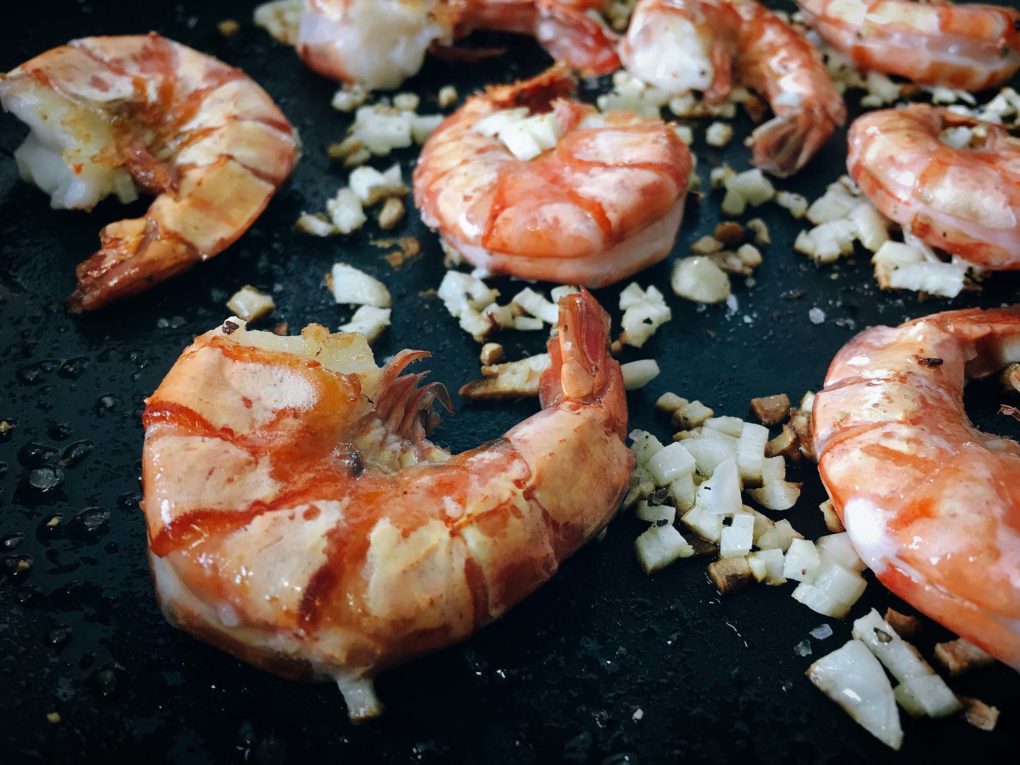 Knoblauch Garnelen