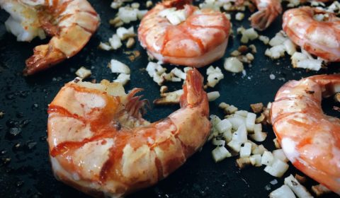 Knoblauch Garnelen